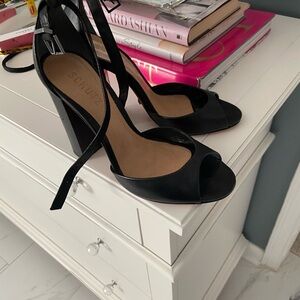 SCHUTZ Elegant Black Block Heels
